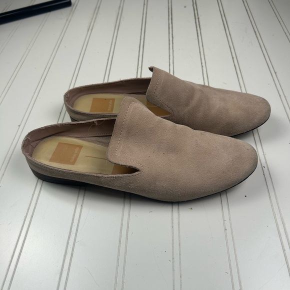 Dolce Vita Taupe Suede Slip-On Mule Flats Womenโs Size 7 - Picture 2 of 9